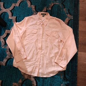 Lauren Ralph Lauren  patite size 12 p long sleeve rose gold color